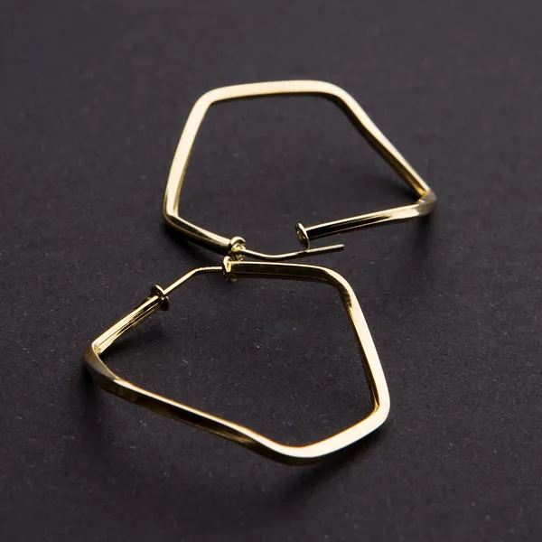 Brinco de Ouro com Argola Retorcido - Imagem 3