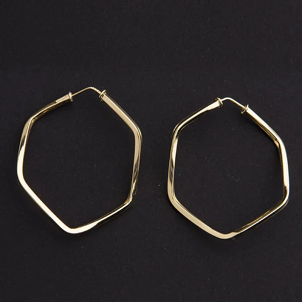 Brinco de Ouro com Argola Retorcido - Imagem 4