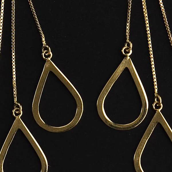 Brinco de Ouro Amarelo de 3 Argola Retorcidas - Imagem 4