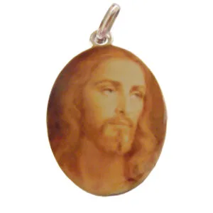 Pingente de Ouro com foto gravada / Fotograva??o Colorida 19 mm x 14.2 mm